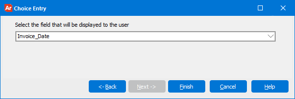 For single column list boxes that have had multiple columns added, select which column should be visible in this lost box when running the DataBlock.